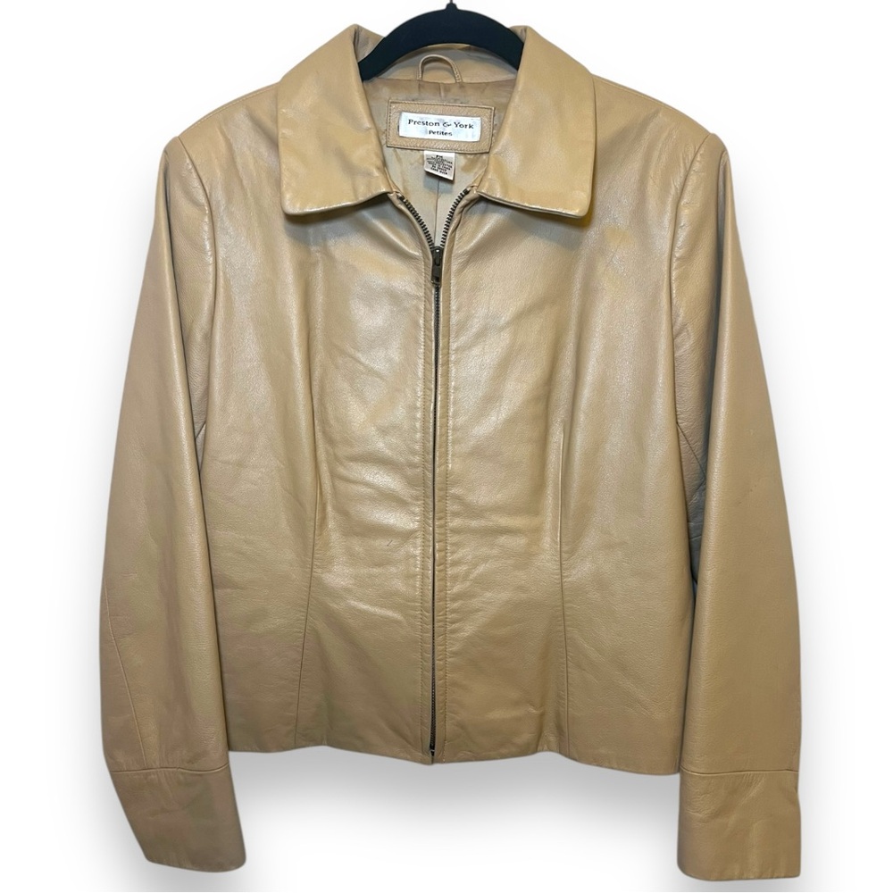 Preston & York Tan Genuine Leather Jacket